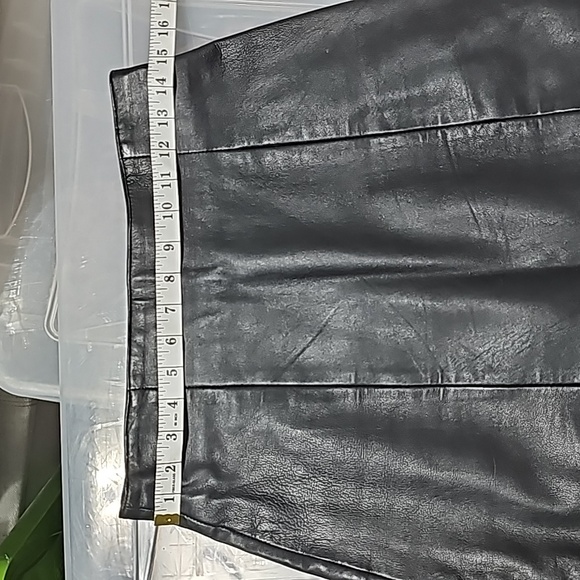 Wilsons Leather | Black Leather Midi Skirt - Picture 13 of 13